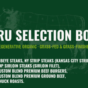 Tru Selection Gift Meat Box ~ Organic, Grass-fed and Grass-finished Beef Box