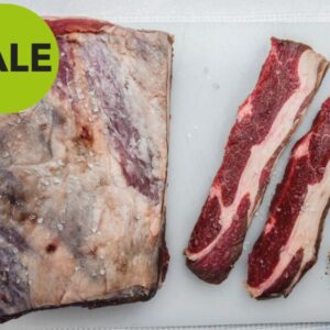 Bulk Beef Belly (For Beef Bacon) ~ Organic, Grass-fed and Grass-finished | 10 Packs | 22 – 26 lbs. Total