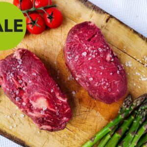 Bulk Top Sirloin Steaks (Sirloin Filet) ~ Organic, Grass-fed and Grass-finished | 28 Steaks